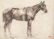Horse with Saddle and Bridle, Edgar Degas